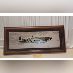 Spitfire MK 1A & Hawker Hurricane MK 1 - Military Plane Picture Made Titanium